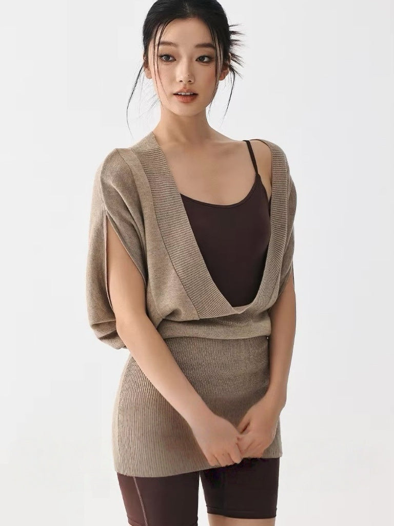 ニットレイヤードボディスーツセット