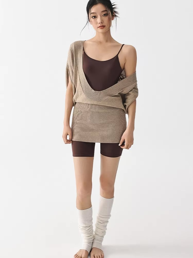 ニットレイヤードボディスーツセット