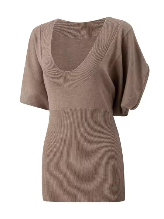 ニットレイヤードボディスーツセット