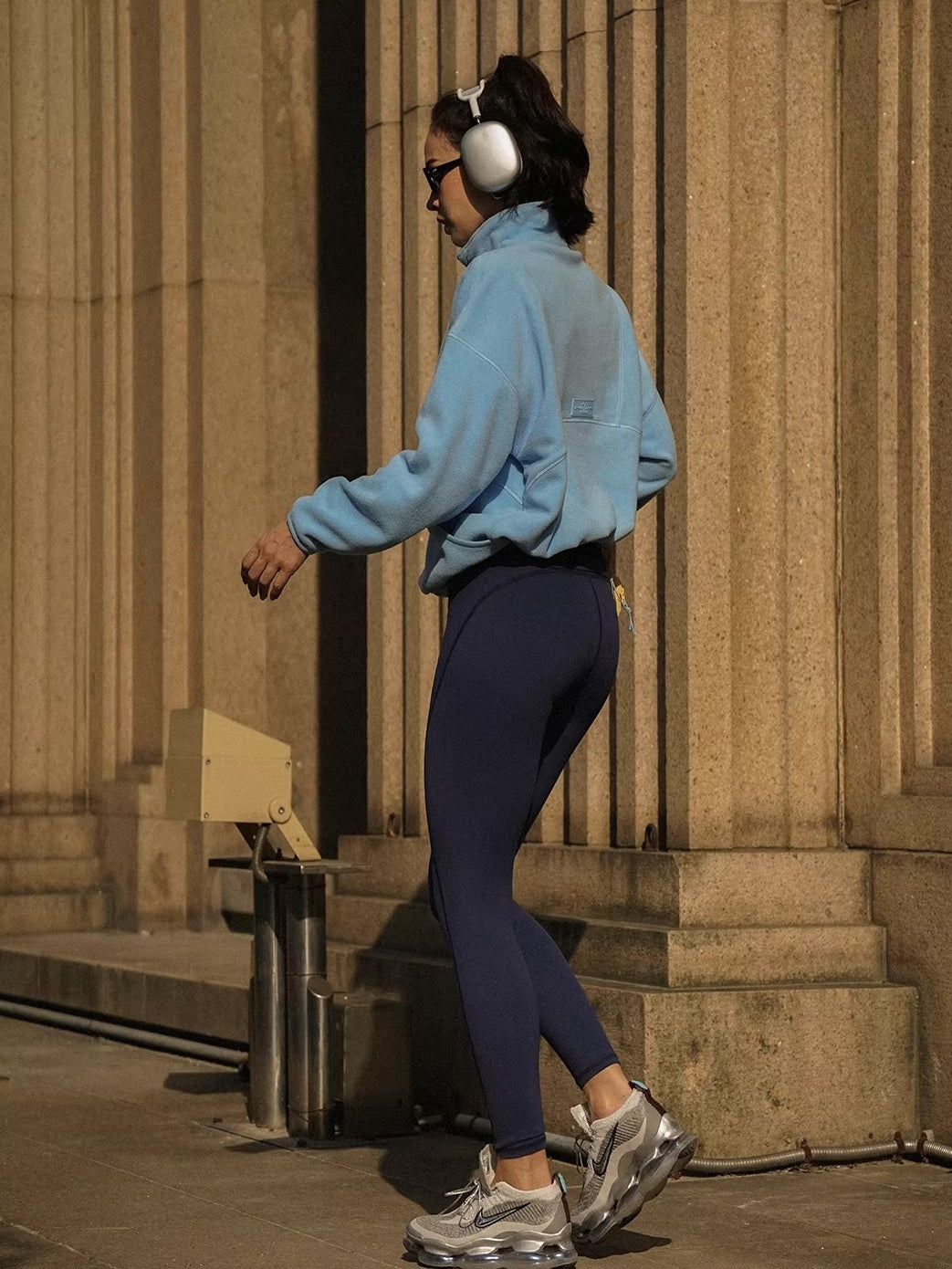 ソフトボア ハーフジップ プルオーバー