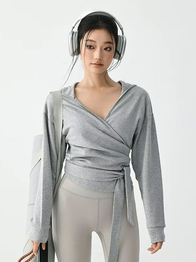 クロスフロント フィットネスフーディ