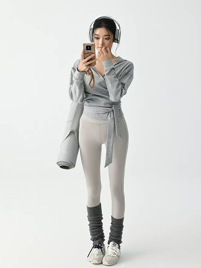 クロスフロント フィットネスフーディ