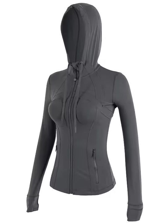 スリムフィット スポーツフーディジャケット