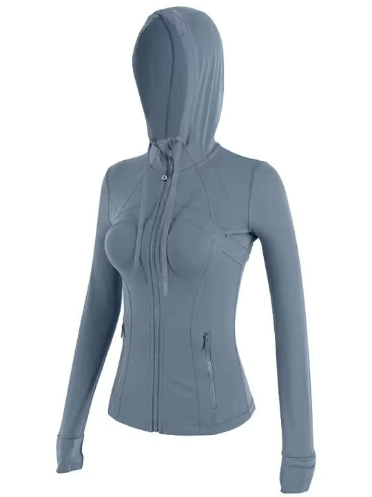 スリムフィット スポーツフーディジャケット