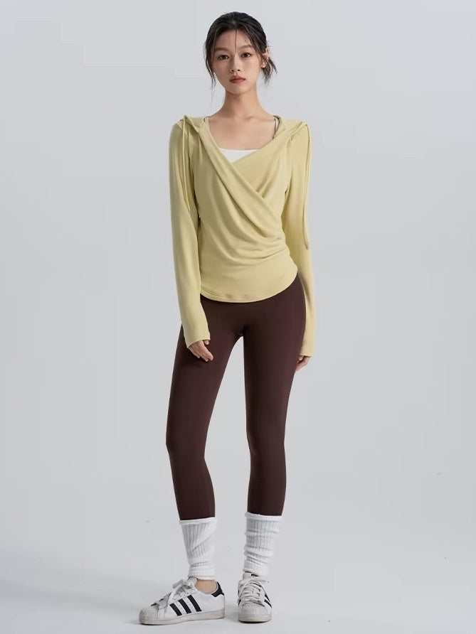 ラップデザインフーディトップス