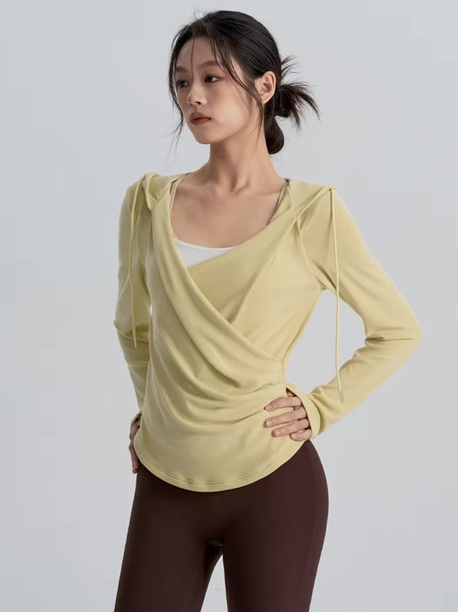 ラップデザインフーディトップス