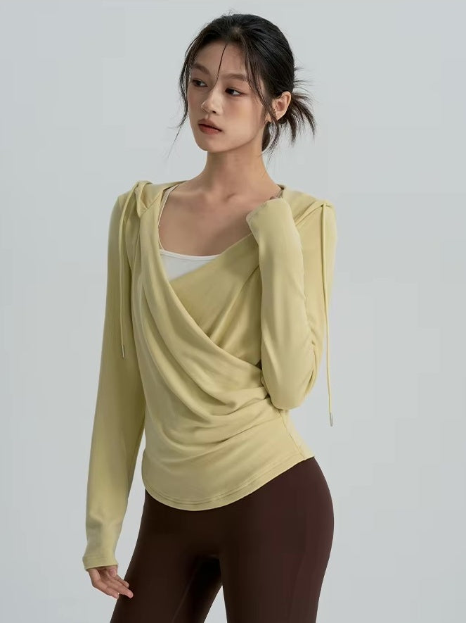 ラップデザインフーディトップス