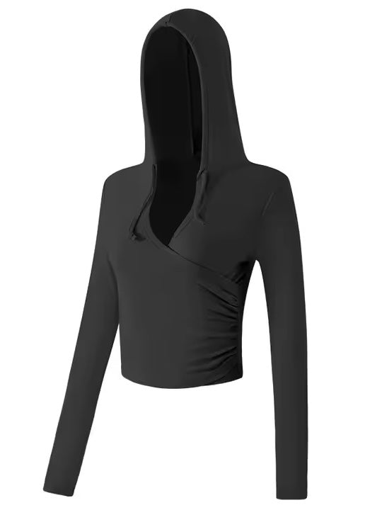 クロスラップ フーディトップ