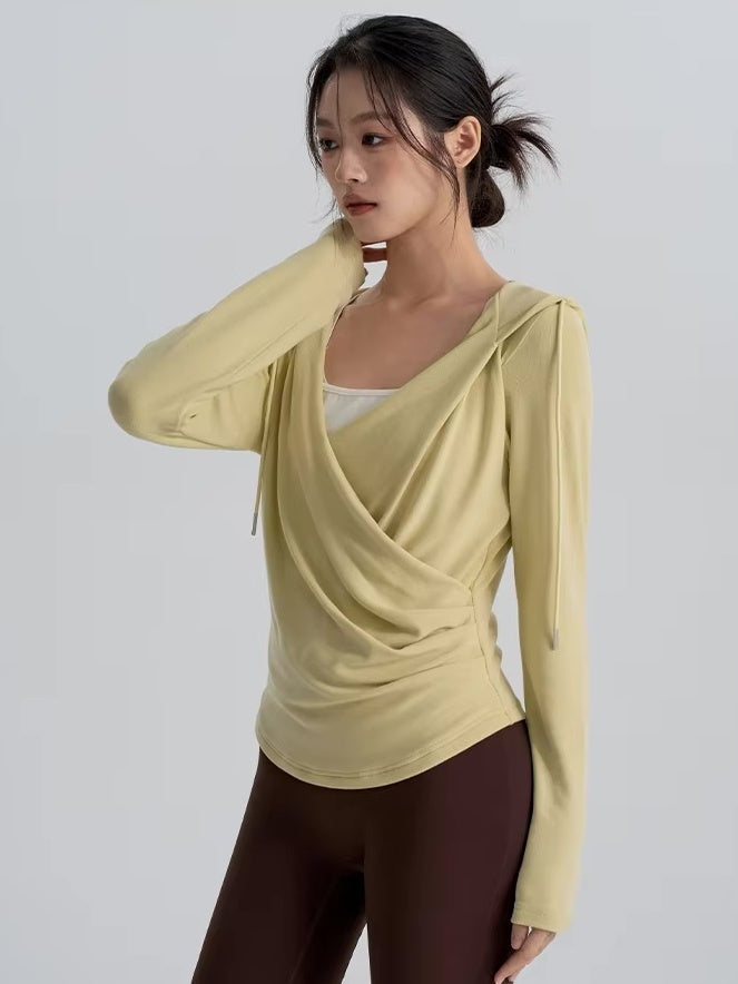 ラップデザインフーディトップス