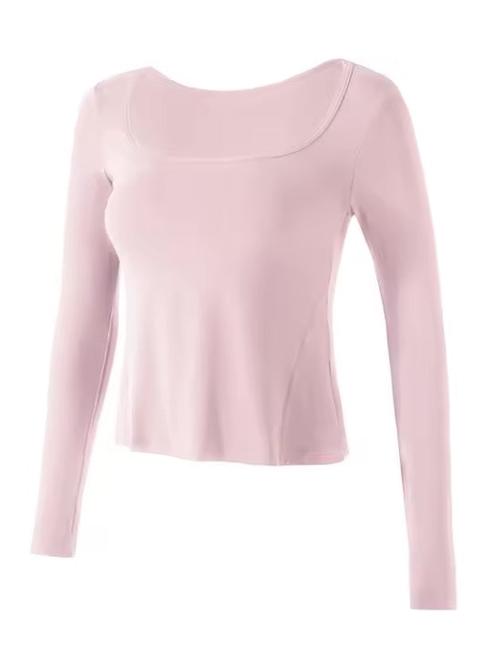 スクエアネックヨガトップス