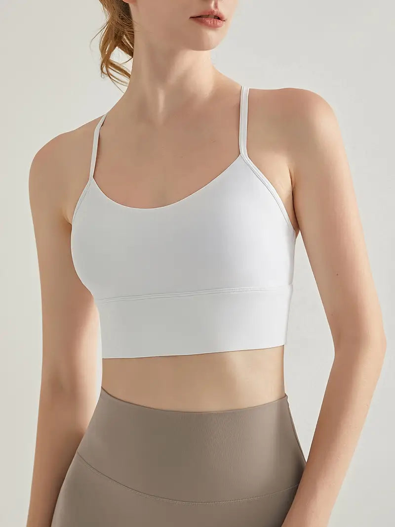 バックデザインミディアムインテンシティスポーツブラ