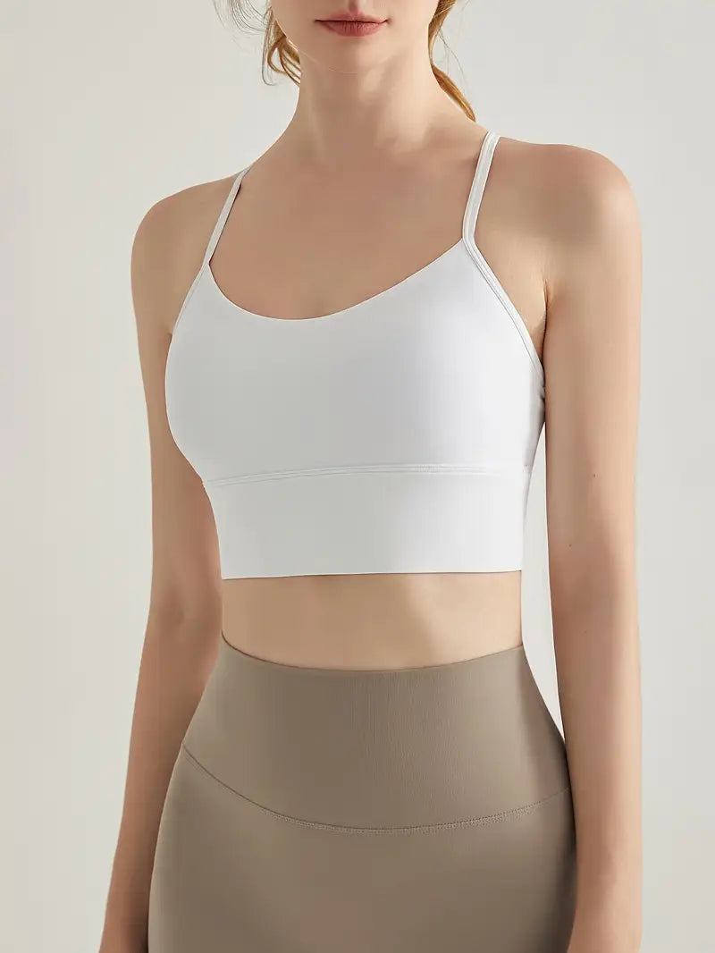 バックデザインミディアムインテンシティスポーツブラ