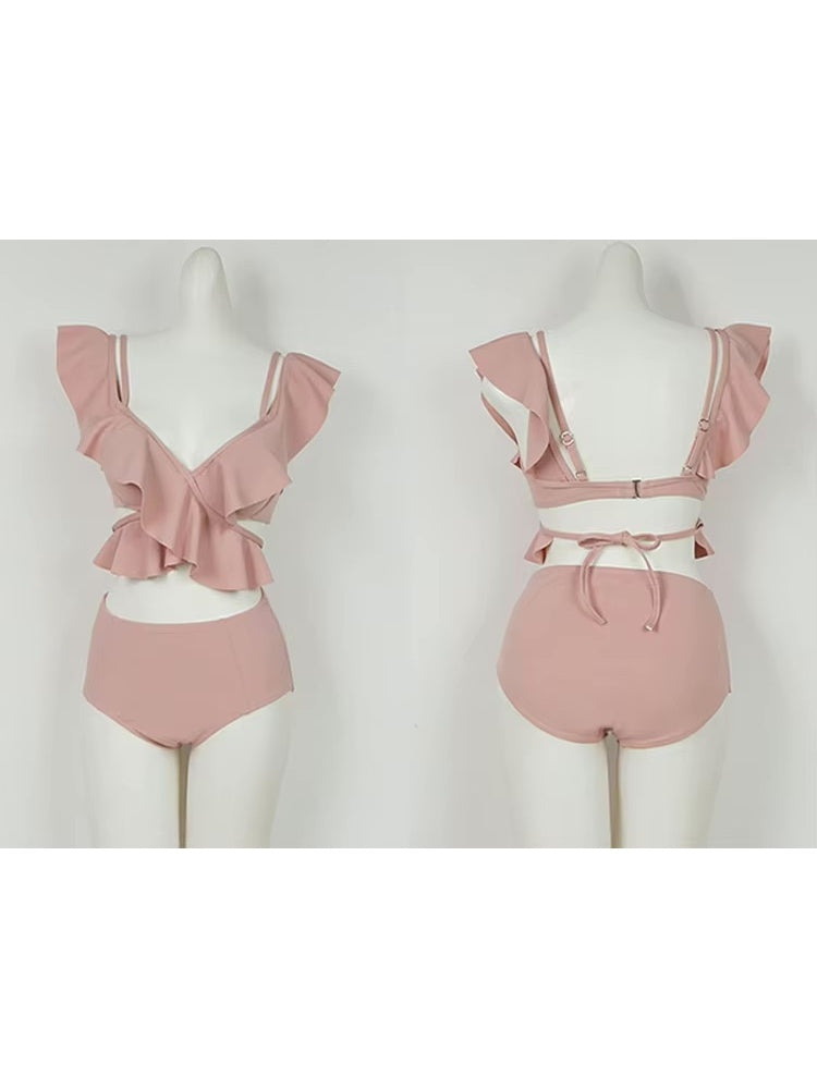 フリルスリーブフェミニンビキニセット
