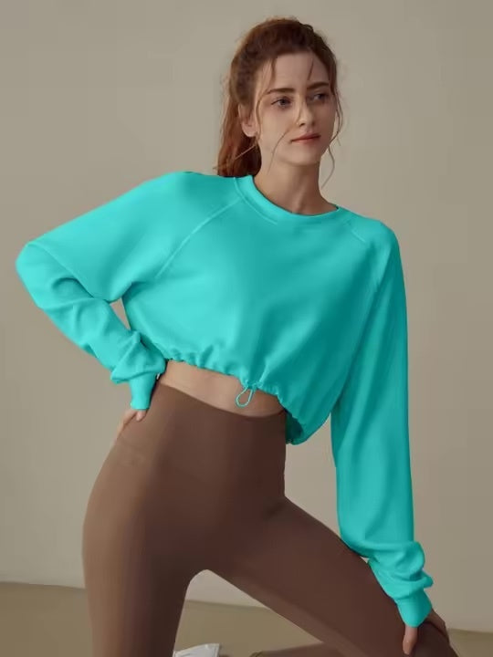 カラフルクロップドスウェット